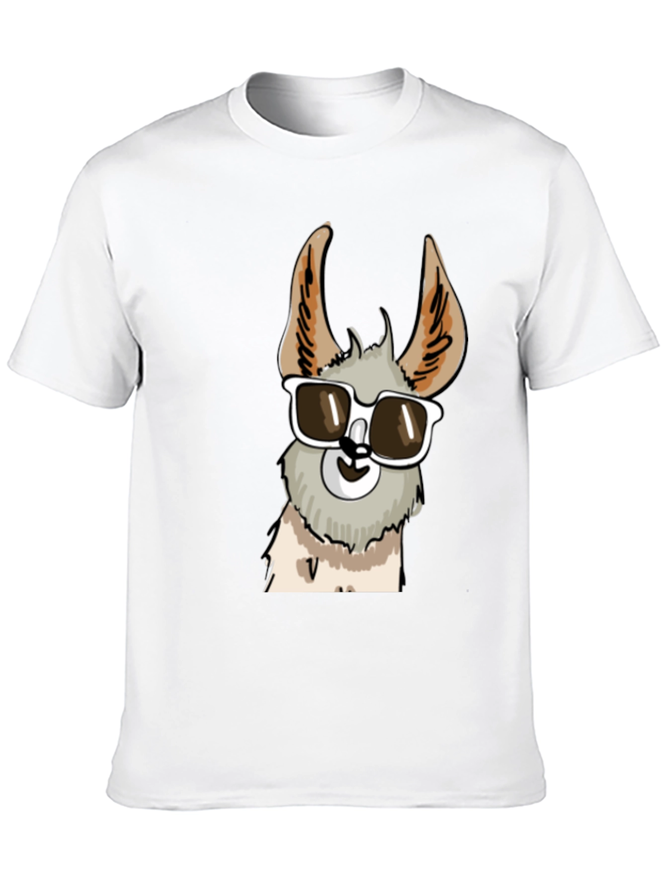 Cool Llama Graphic Tee - Stylish Black T-Shirt