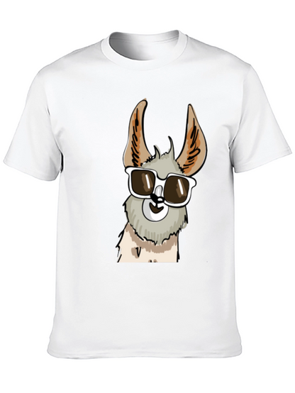 Cool Llama Graphic Tee - Stylish Black T-Shirt