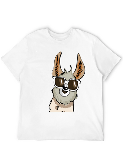Cool Llama Graphic Tee - Stylish Black T-Shirt