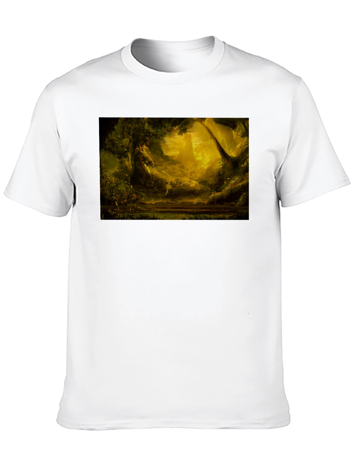 Enchanted Forest Graphic Tee - Black