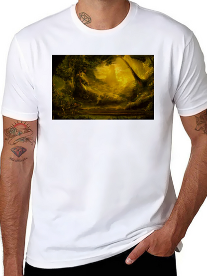 Enchanted Forest Graphic Tee - Black