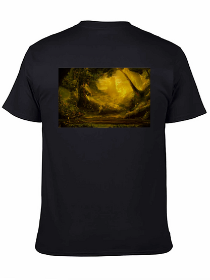 Enchanted Forest Graphic Tee - Black