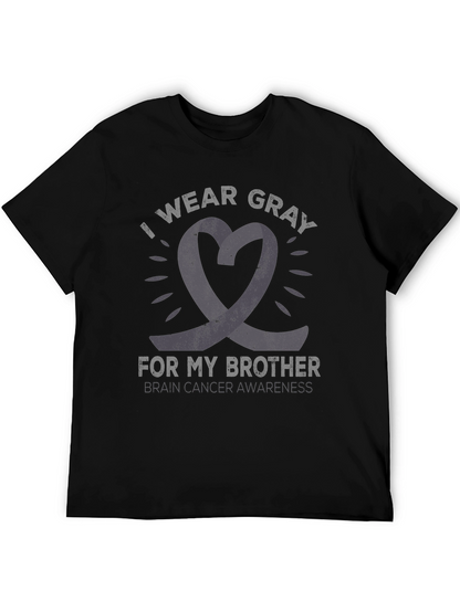Gray Ribbon Brain Cancer Awareness T-Shirt