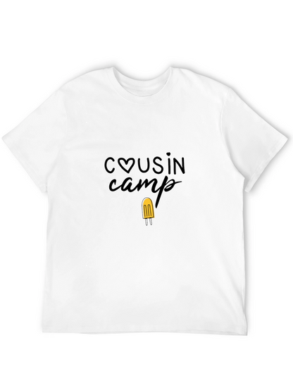 Cousin Camp Black T-Shirt with Popsicle Design