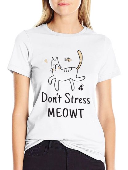 Dont Stress MEOWT Black Cat T-Shirt