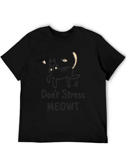 Dont Stress MEOWT Black Cat T-Shirt