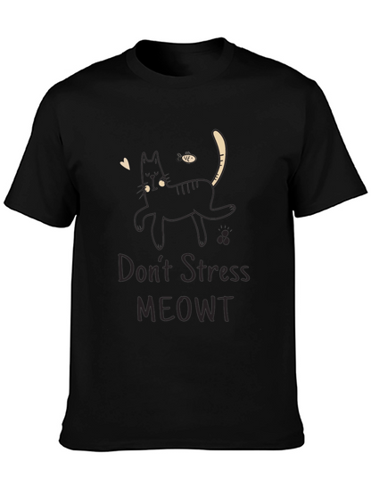 Dont Stress MEOWT Black Cat T-Shirt