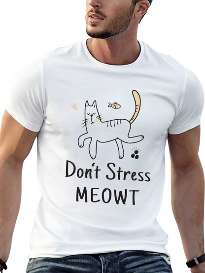 Dont Stress MEOWT Black Cat T-Shirt