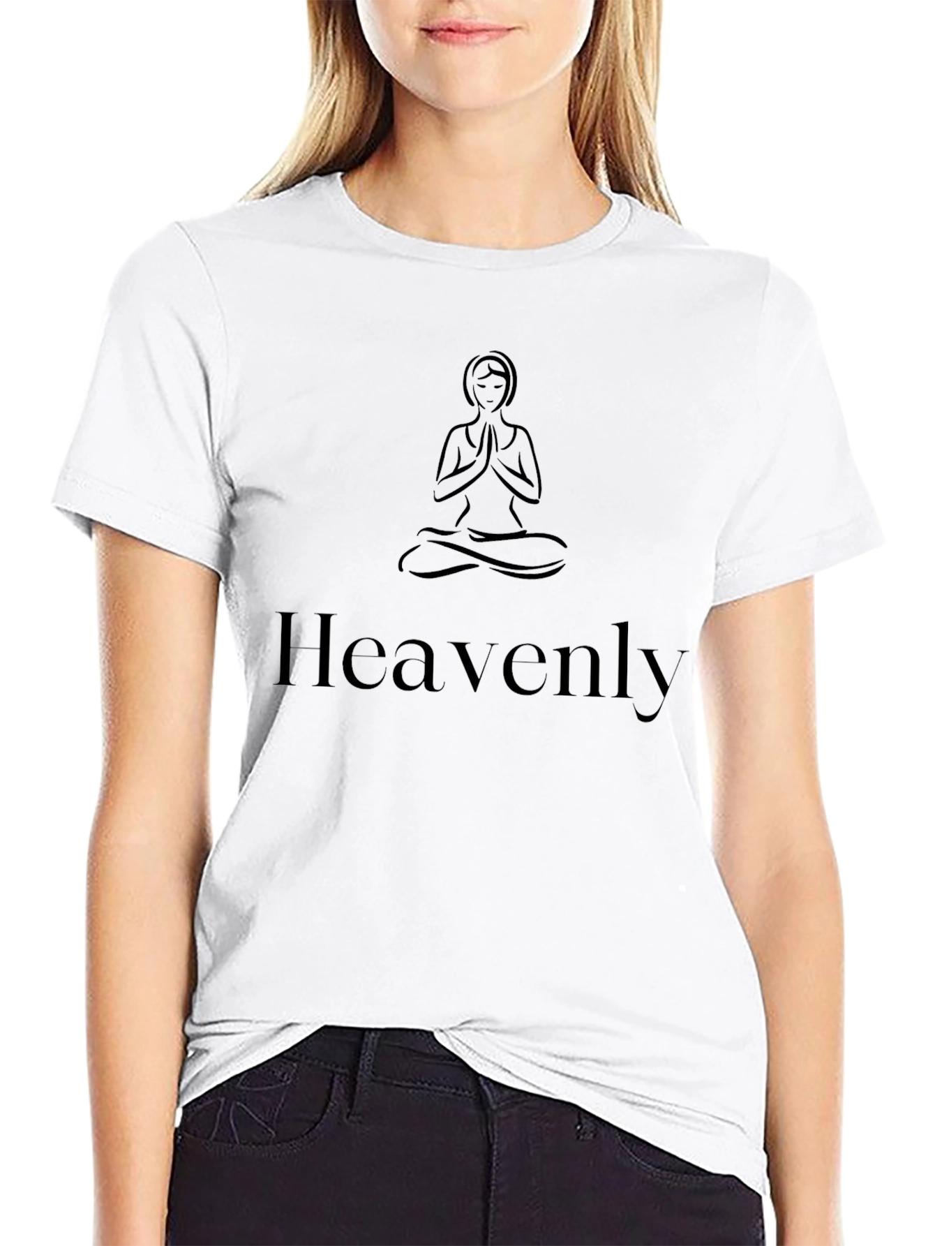 Heavenly Yoga T-Shirt - Meditation Design