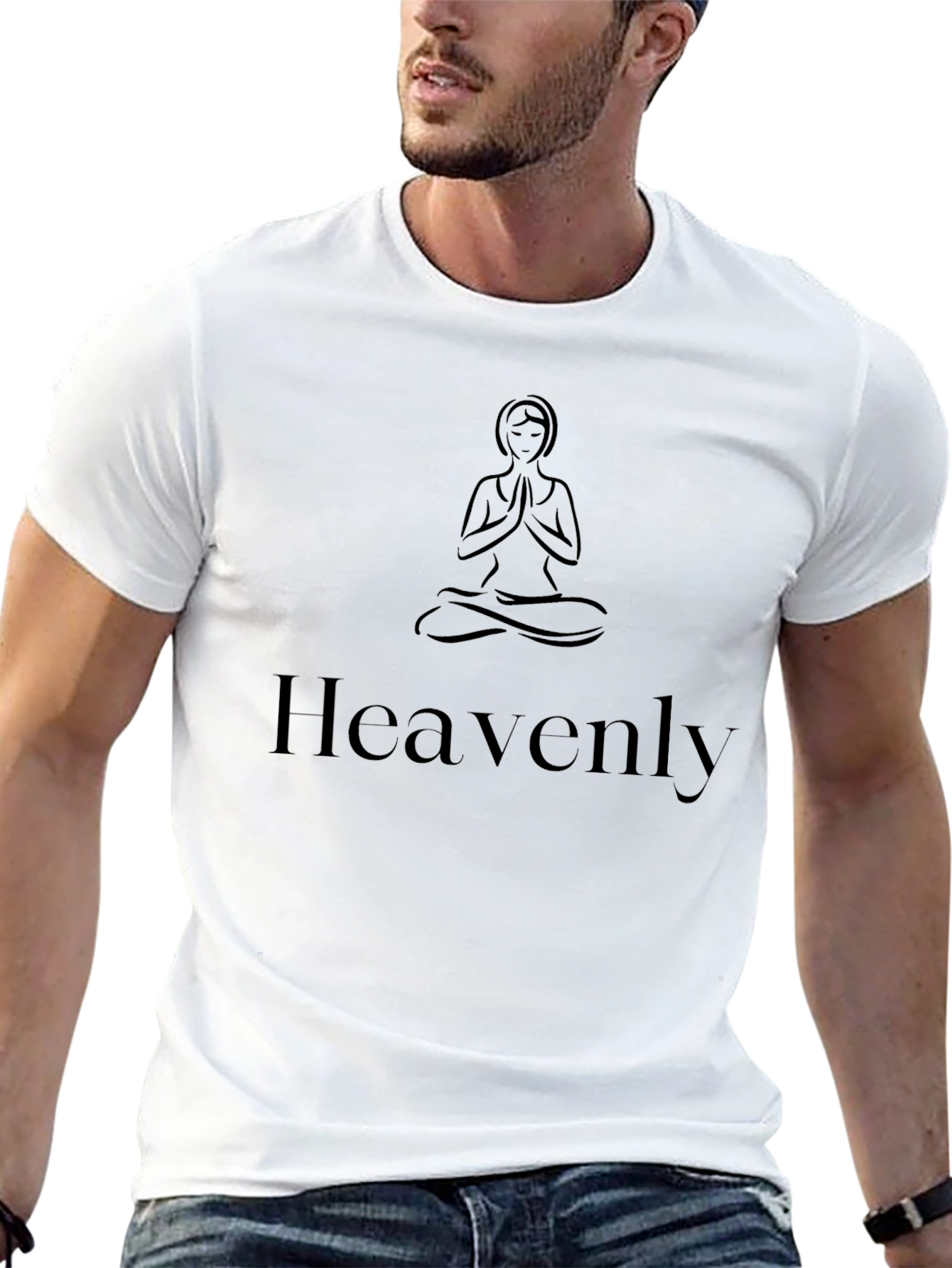 Heavenly Yoga T-Shirt - Meditation Design