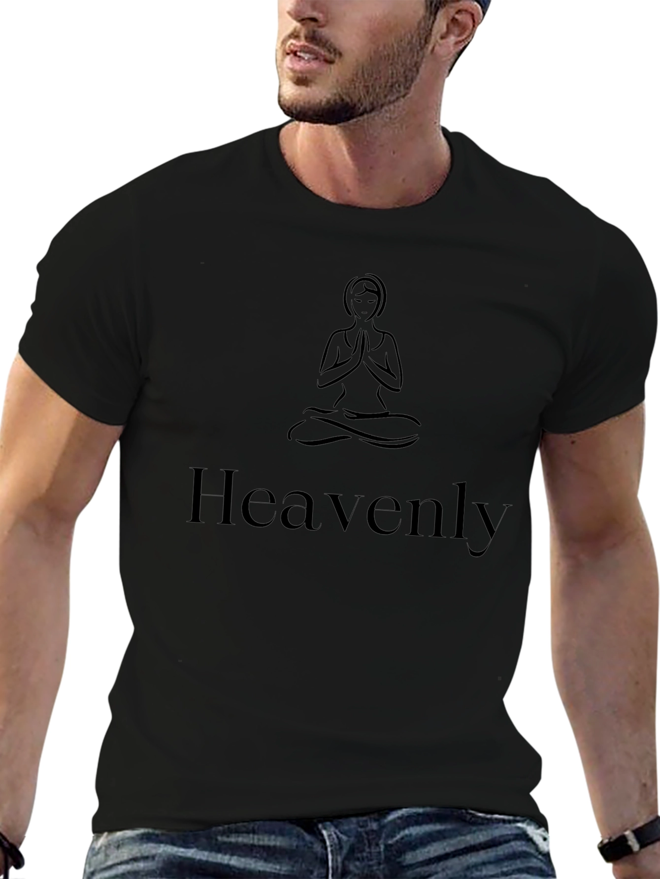 Heavenly Yoga T-Shirt - Meditation Design
