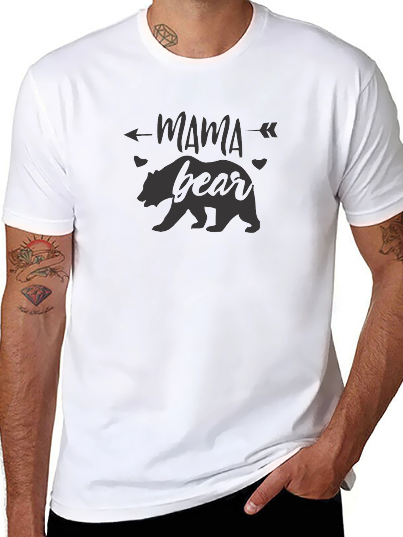 Mama Bear T-Shirt - Classic Crew Neck Tee