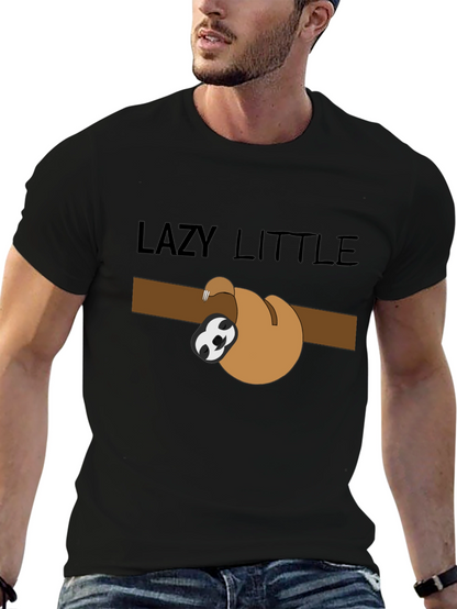 Lazy Little Sloth Graphic Tee - Relaxed Fit