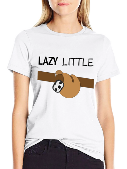 Lazy Little Sloth Graphic Tee - Relaxed Fit