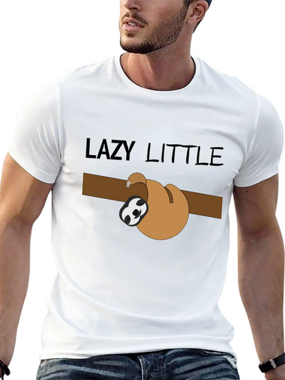 Lazy Little Sloth Graphic Tee - Relaxed Fit