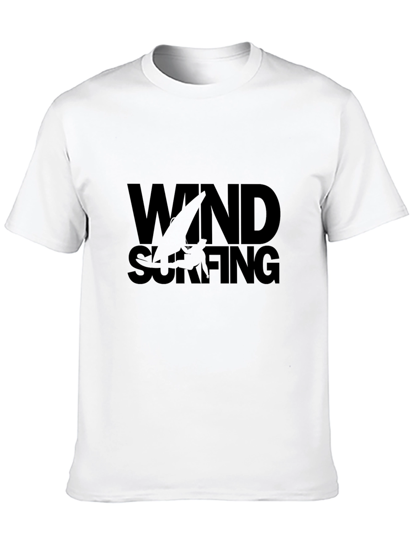 Windsurfing Graphic Tee - Stylish Black T-Shirt