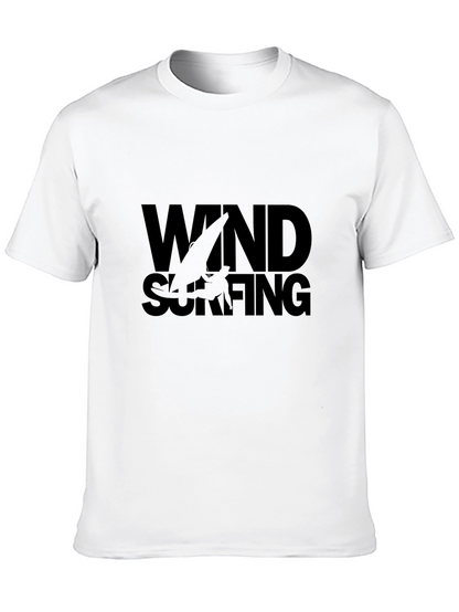 Windsurfing Graphic Tee - Stylish Black T-Shirt