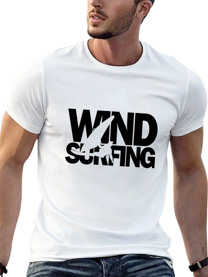 Windsurfing Graphic Tee - Stylish Black T-Shirt