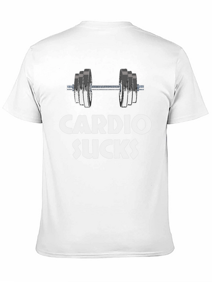 Cardio Sucks Gym T-Shirt - Funny Workout Tee