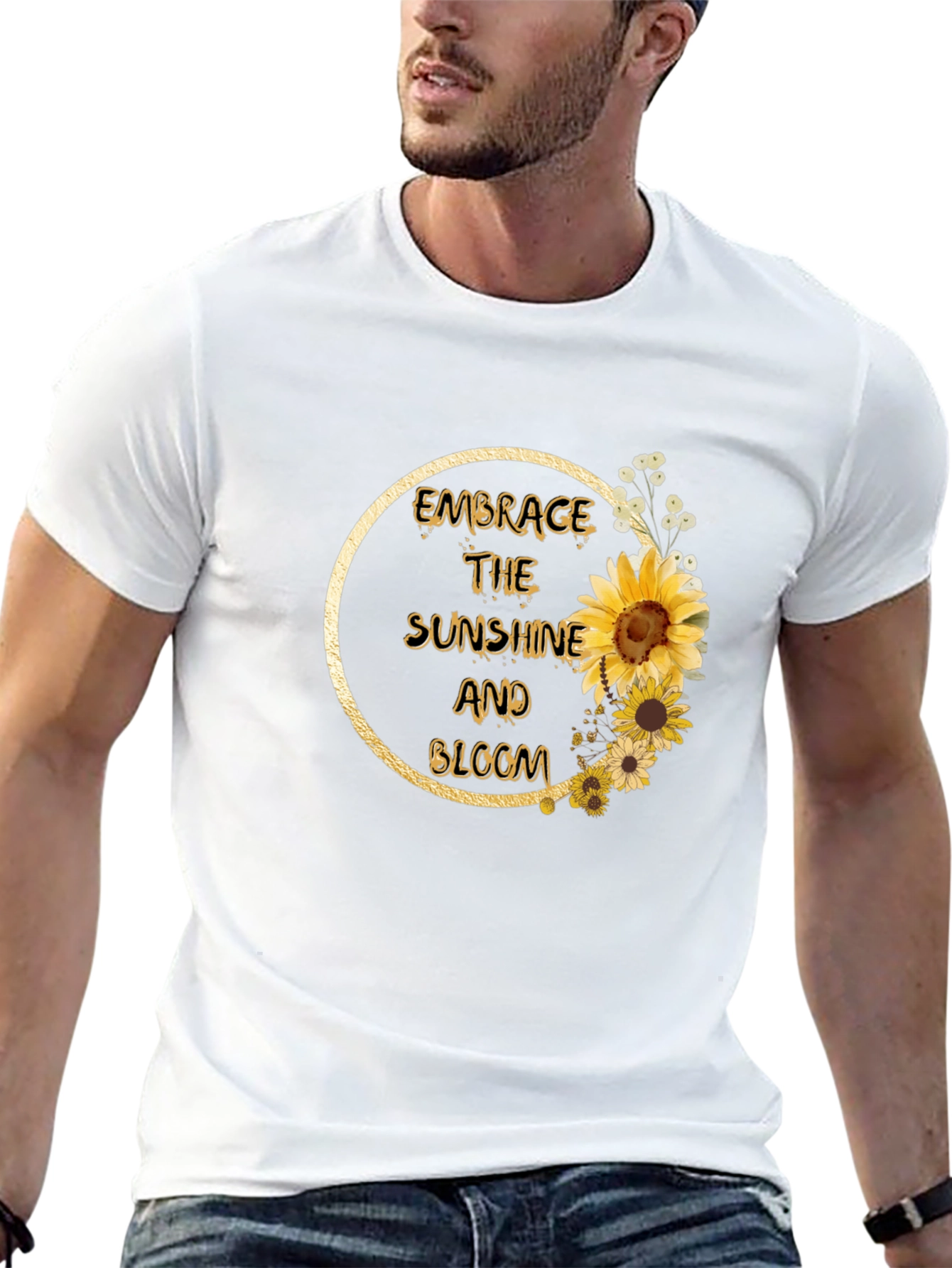 Embrace Sunshine & Bloom Sunflower Graphic Tee