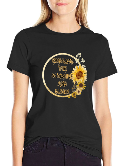 Embrace Sunshine & Bloom Sunflower Graphic Tee