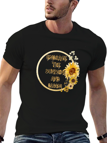 Embrace Sunshine & Bloom Sunflower Graphic Tee