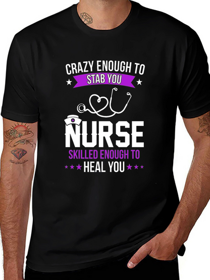 Crazy Nurse T-Shirt - Stab You Heal You!