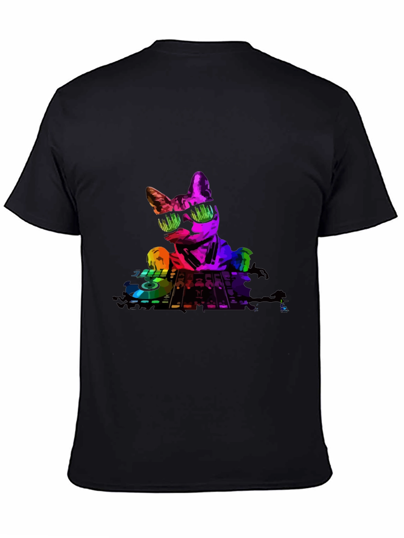 DJ Cat Graphic T-Shirt - Cool Music Lover Tee