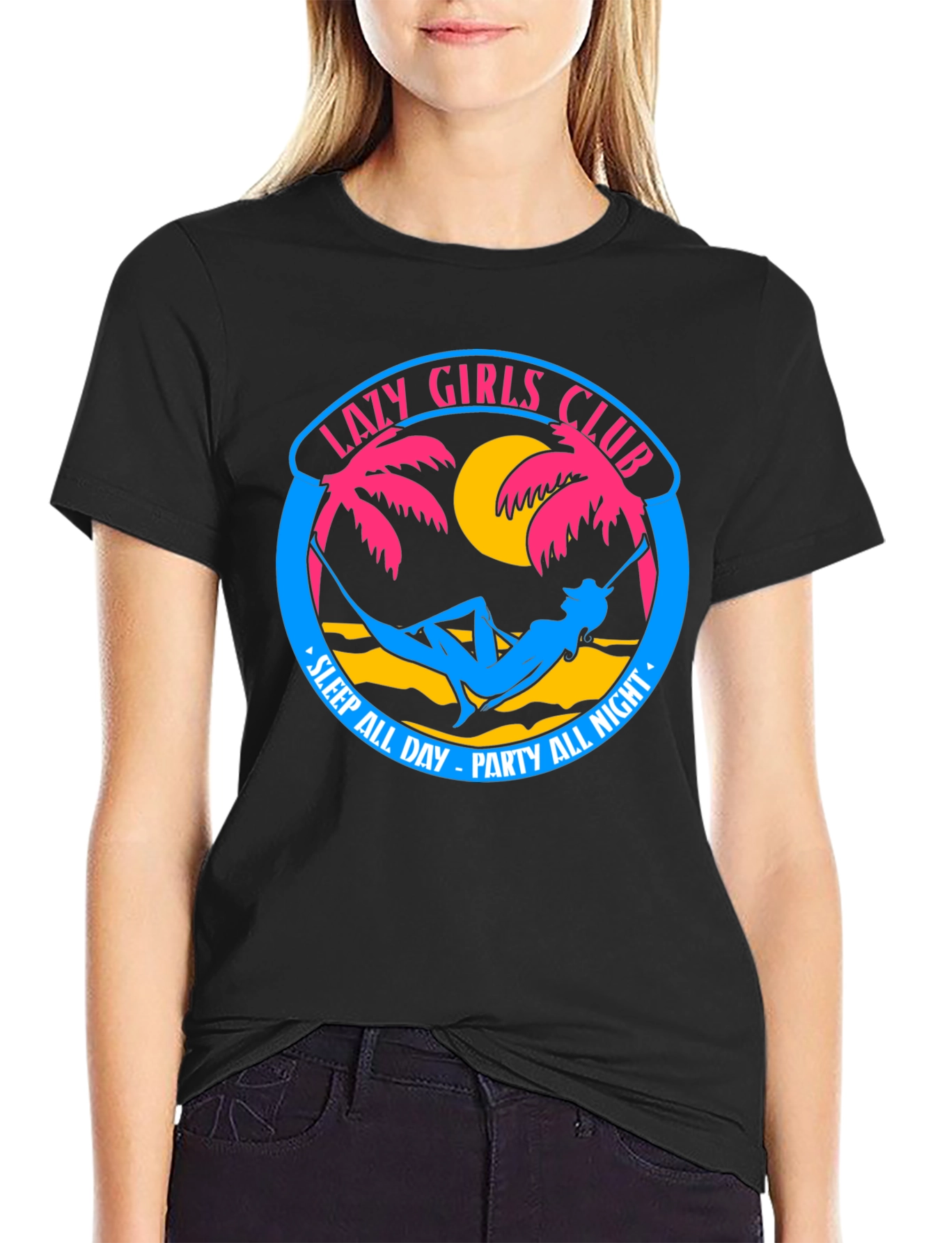 Lazy Girls Club Graphic Tee