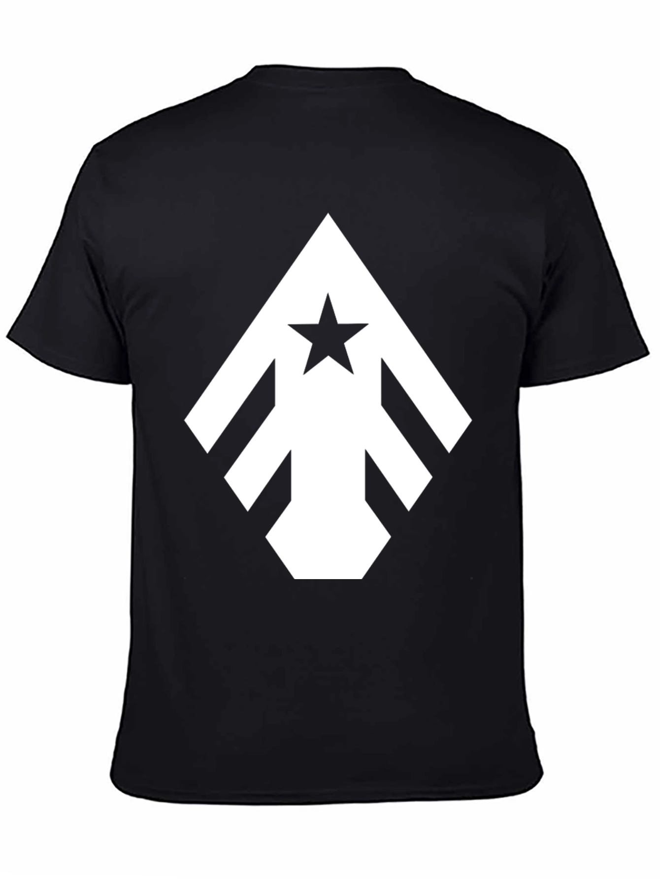 Star Arrow Graphic Tee - Modern Black T-Shirt