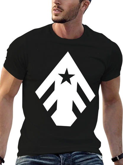 Star Arrow Graphic Tee - Modern Black T-Shirt