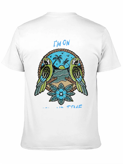 Island Time Graphic Tee - Parrot Paradise T-Shirt