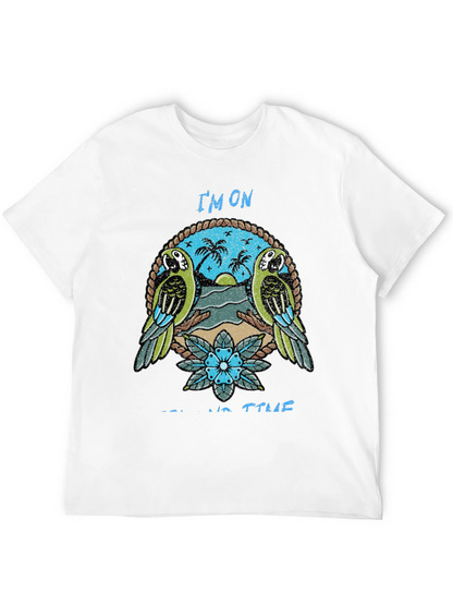 Island Time Graphic Tee - Parrot Paradise T-Shirt
