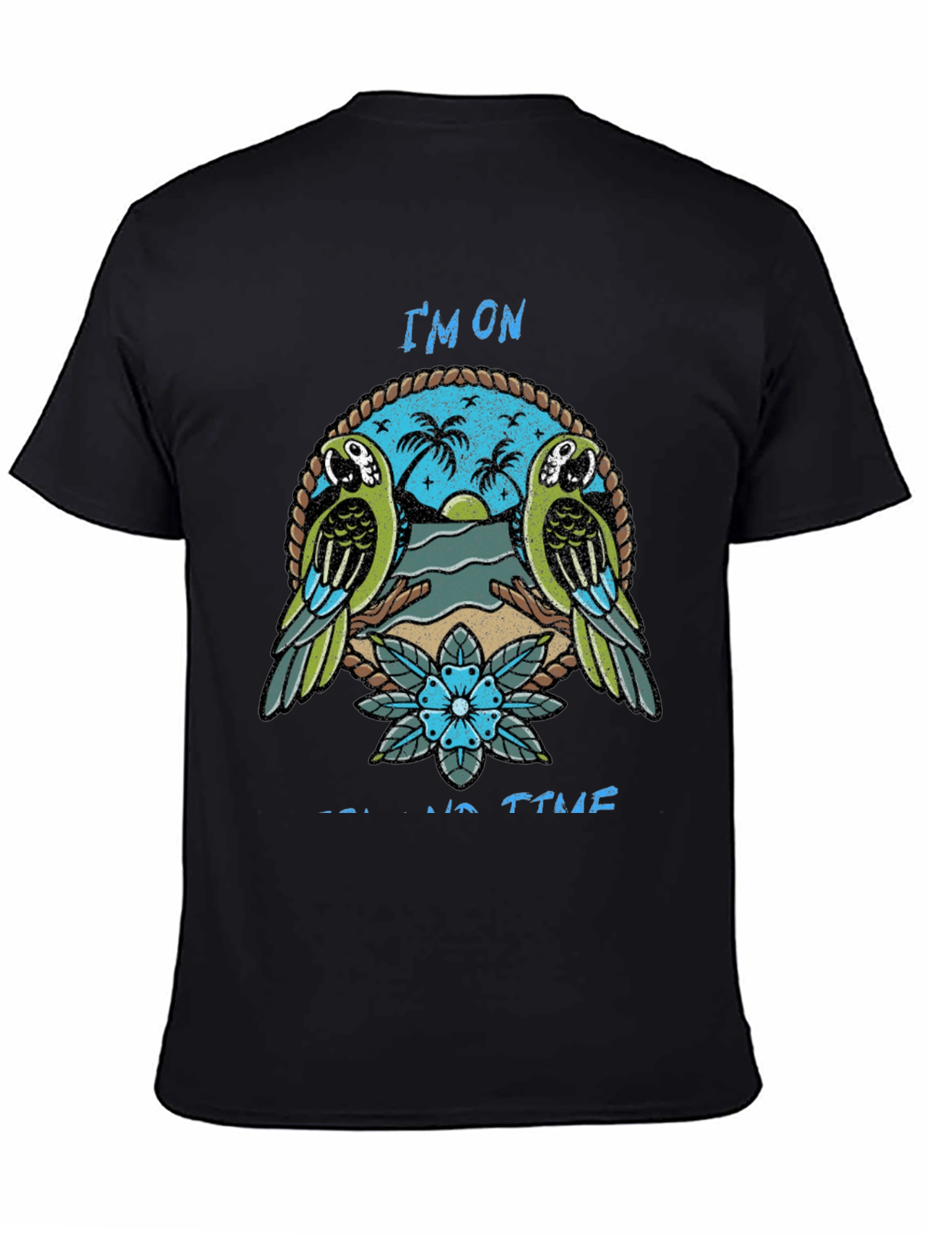 Island Time Graphic Tee - Parrot Paradise T-Shirt