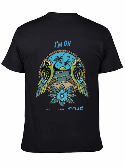 Island Time Graphic Tee - Parrot Paradise T-Shirt