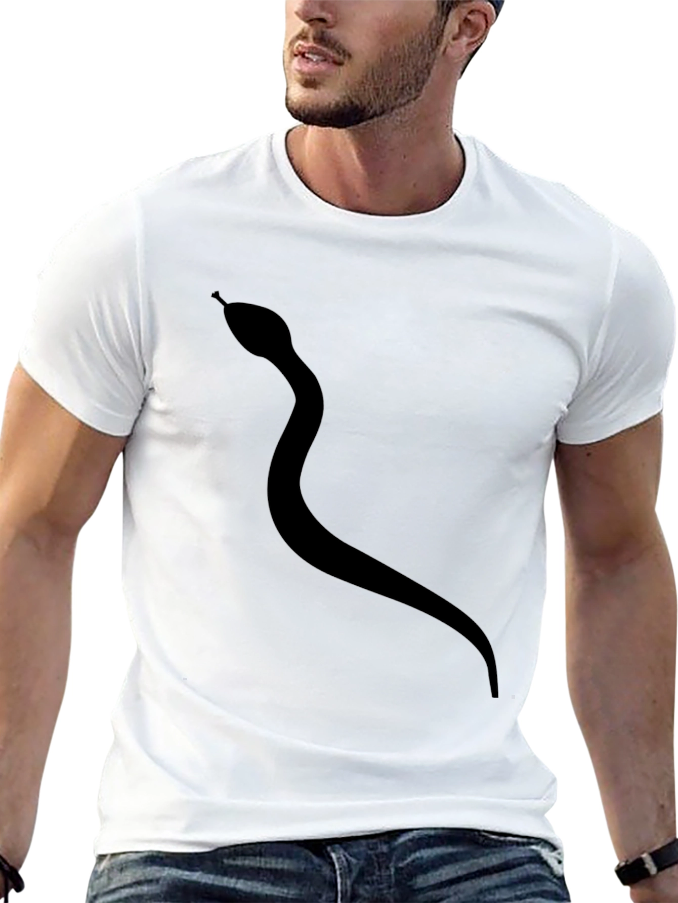 Snake Graphic Tee - Mens Black T-Shirt