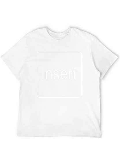Insert Text T-Shirt - Black Cotton Tee