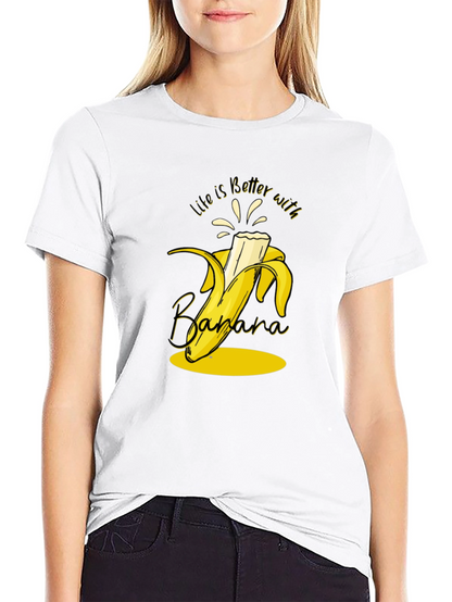 Life is Better with Banana T-Shirt - Black