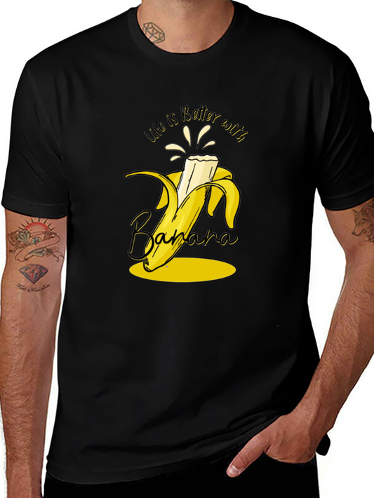 Life is Better with Banana T-Shirt - Black