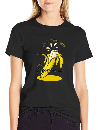 Life is Better with Banana T-Shirt - Black