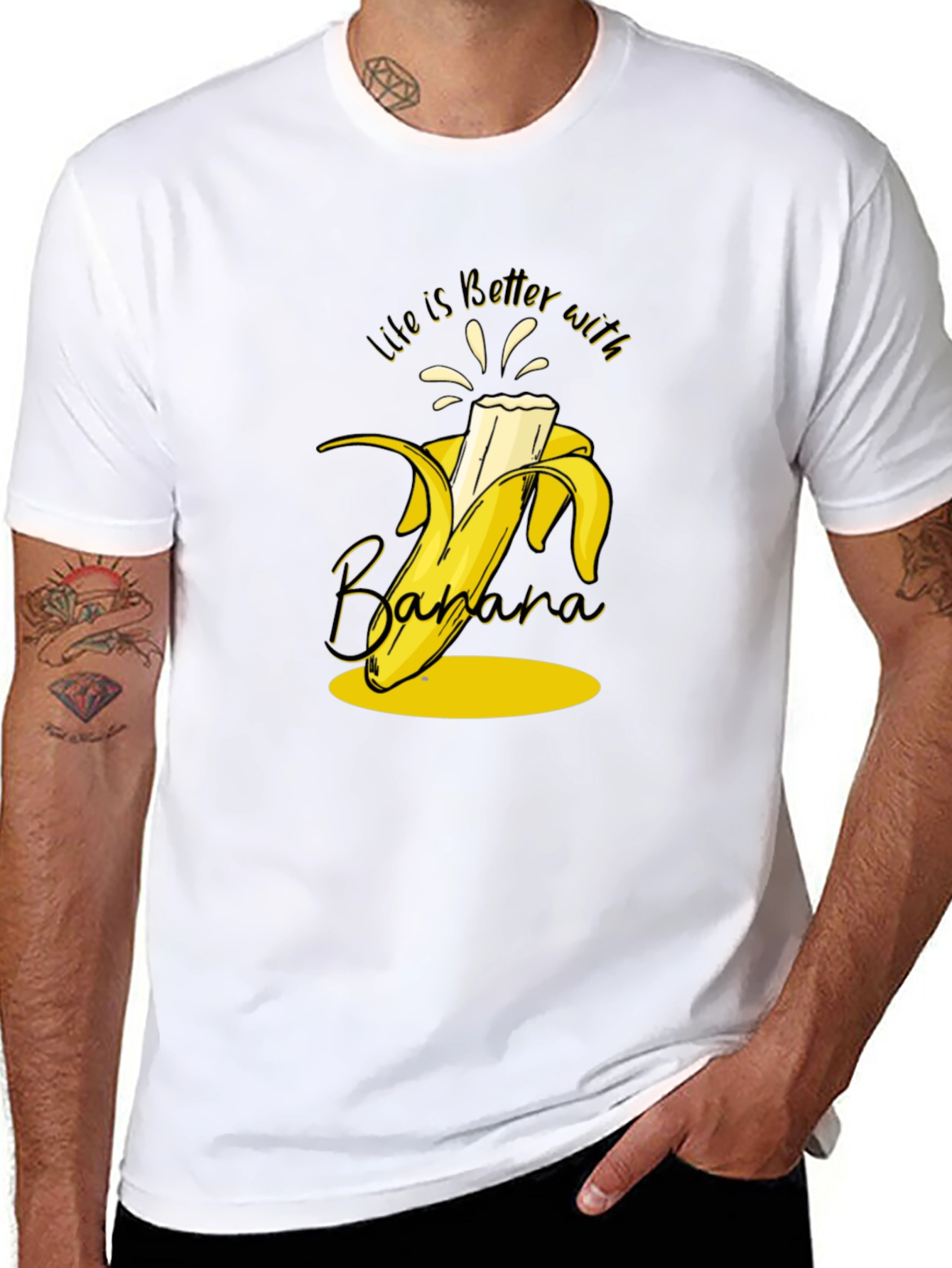 Life is Better with Banana T-Shirt - Black