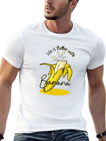 Life is Better with Banana T-Shirt - Black