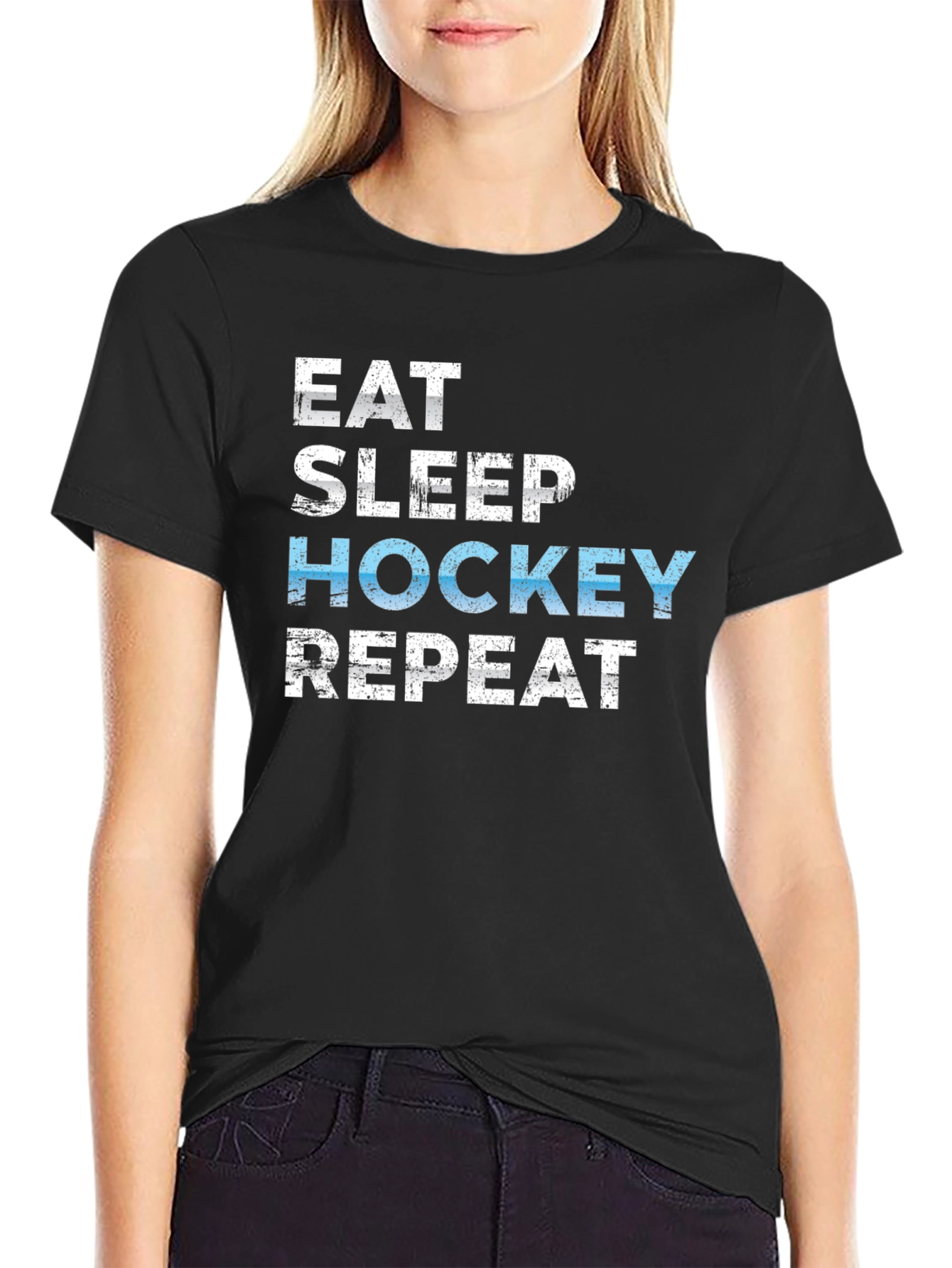 Eat Sleep Hockey Repeat T-Shirt