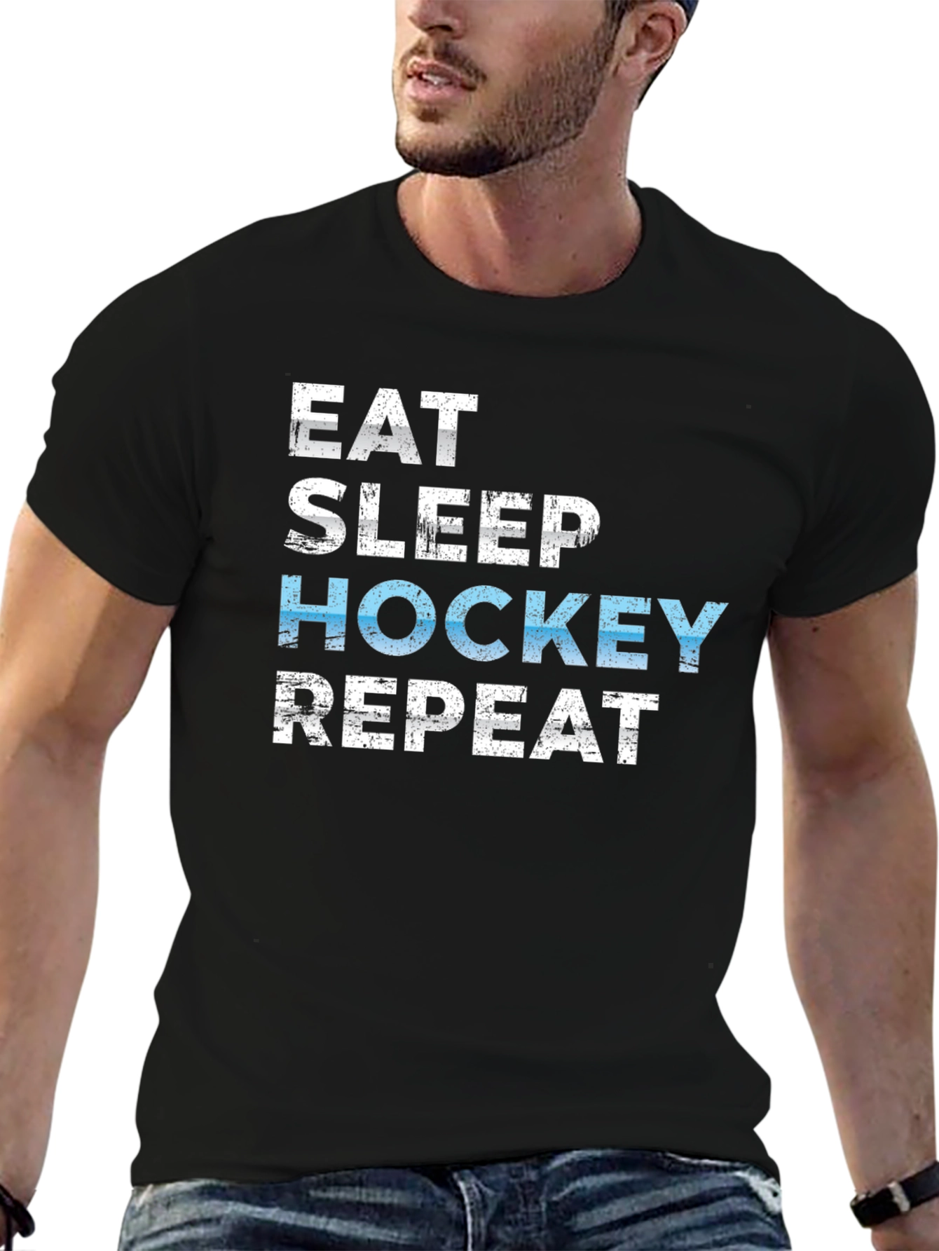 Eat Sleep Hockey Repeat T-Shirt