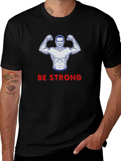 Be Strong Graphic T-Shirt - Black