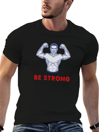 Be Strong Graphic T-Shirt - Black
