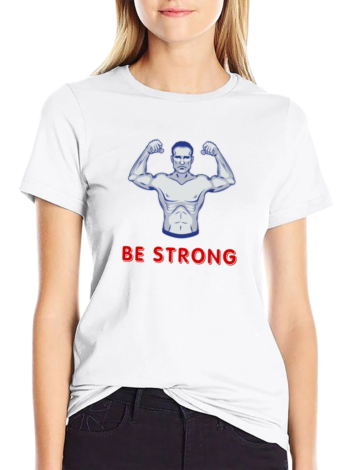 Be Strong Graphic T-Shirt - Black