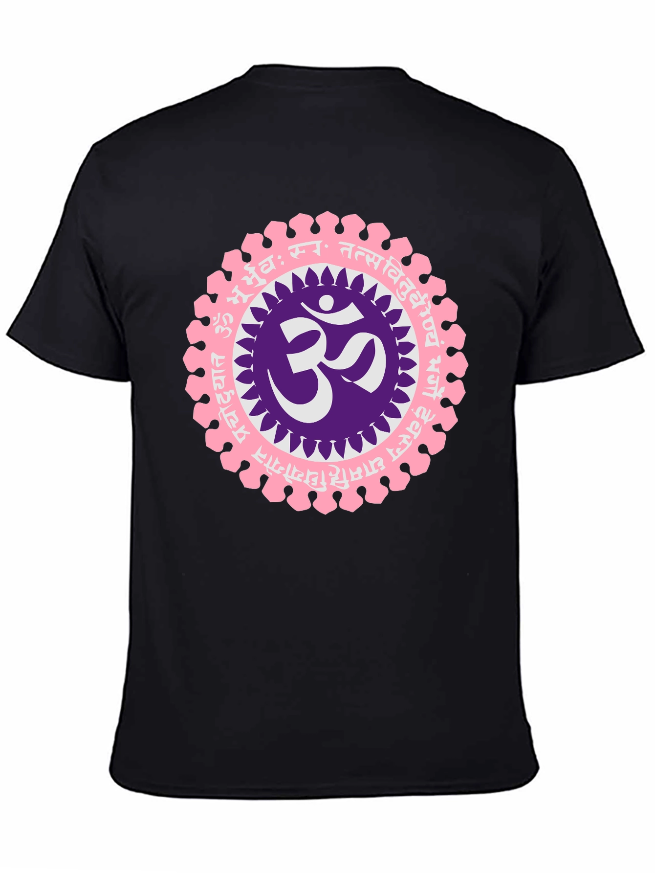 Om Mandala Graphic Black T-Shirt