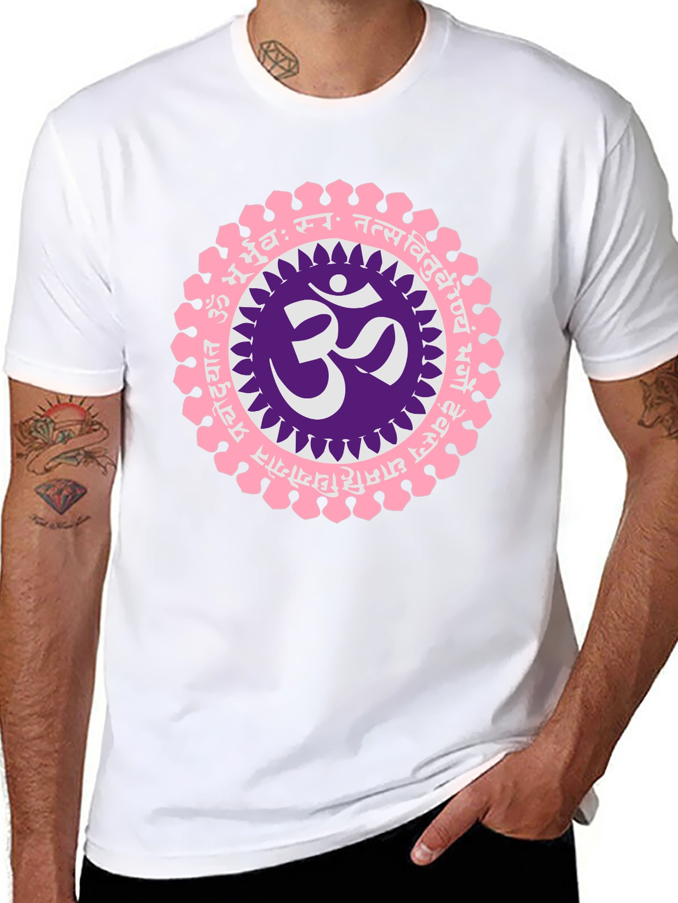 Om Mandala Graphic Black T-Shirt