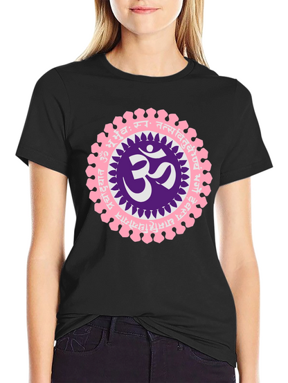Om Mandala Graphic Black T-Shirt